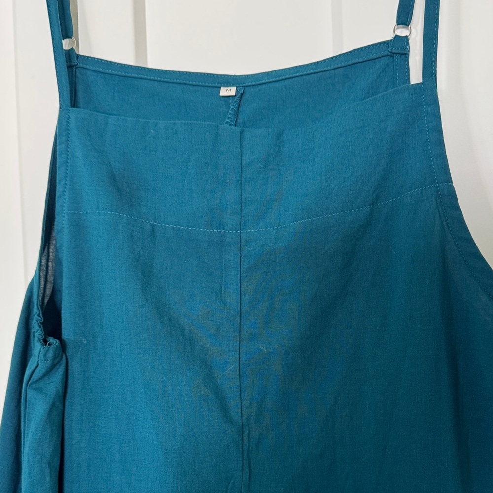 Teal Women's Jumpsuit with pockets bohemian